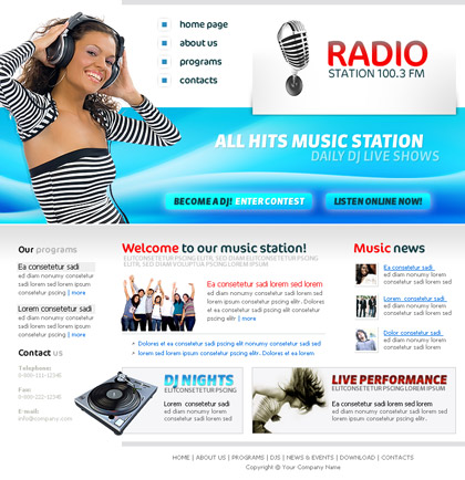 radio programming graphic