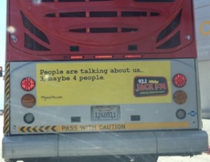 radio station busboard advertising