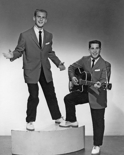 "Tom and Jerry" (Simon & Garfunkel") publicity photo at the age of 15.
